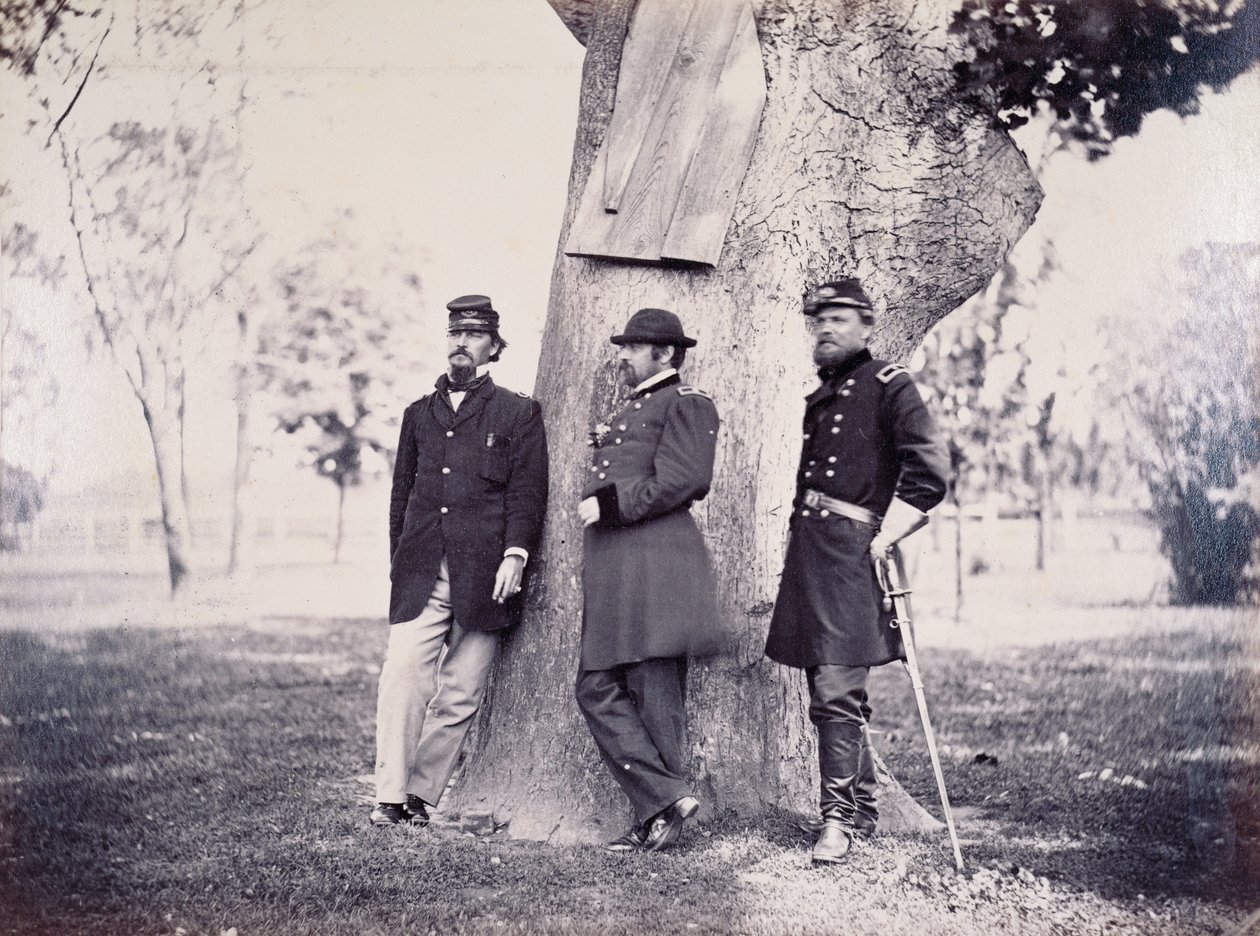 Generäle Hancock (1824-86), Smith und Newton, 1862 von George H. Houghton
