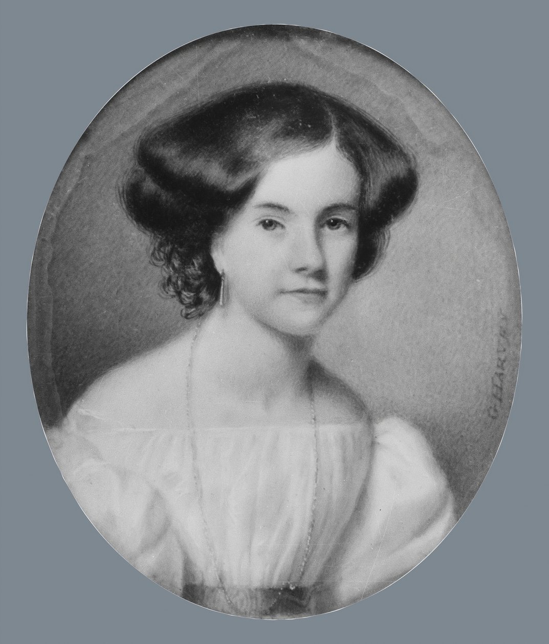 Porträt einer Dame, ca. 1830 von George Harvey