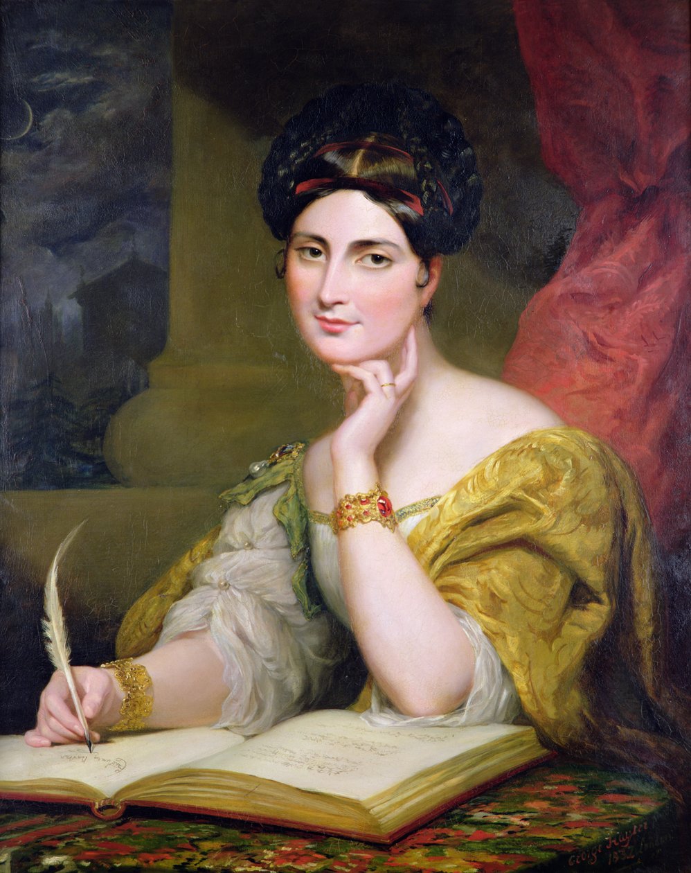 Porträt der Hon. Mrs. Caroline Norton von George Hayter
