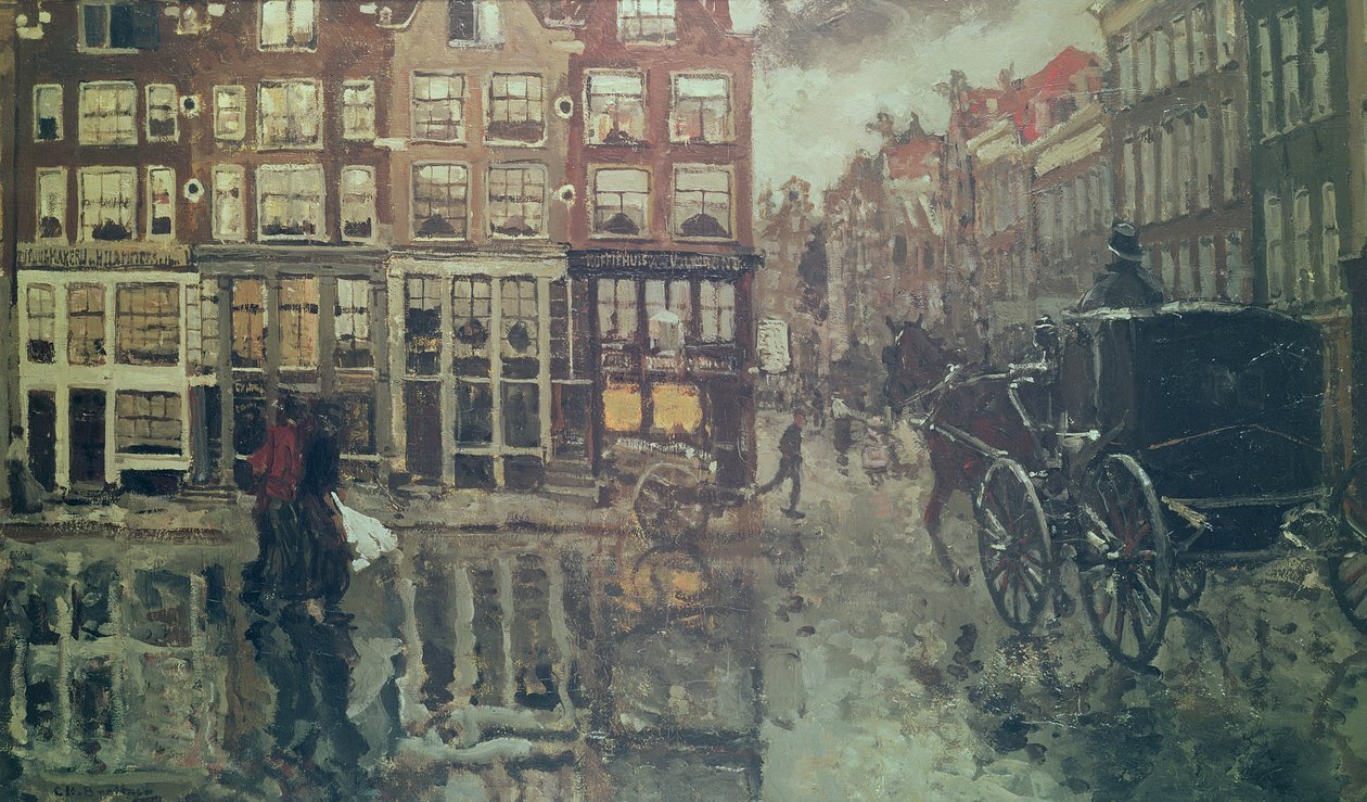 Ecke des Leidsche Platzes, Amsterdam (Öl) von George Hendrik Breitner