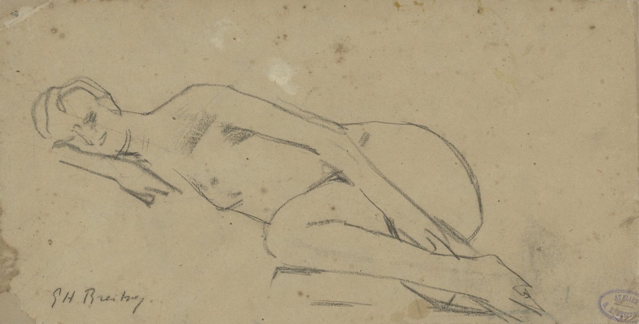 Liegende nackte Frau von George Hendrik Breitner