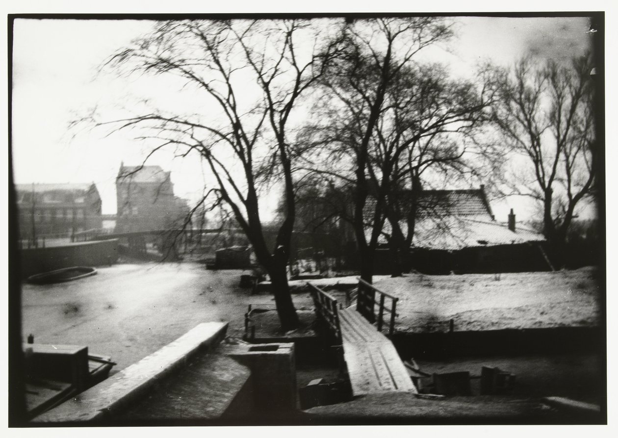 Winteransicht über die Amstel in Amsterdam von George Hendrik Breitner