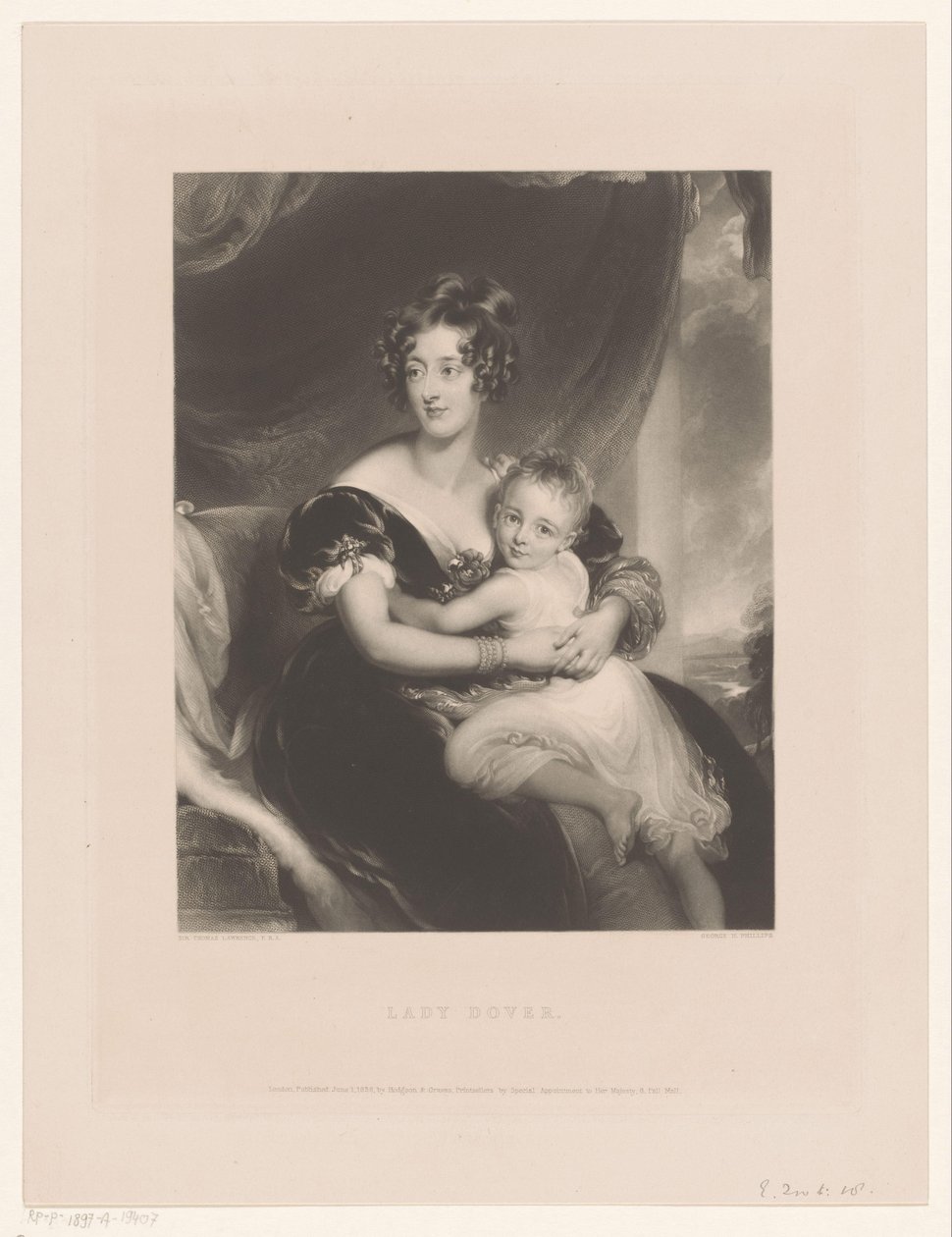 Porträt von Georgiana Agar-Ellis von George Henry Phillips