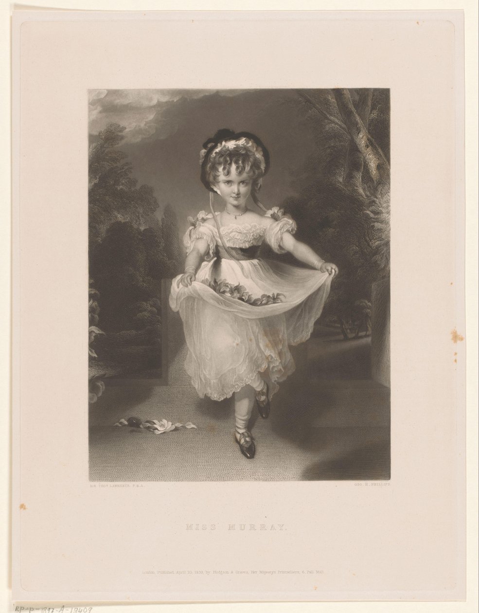 Porträt von Louisa Georgina Augusta Anne Murray von George Henry Phillips