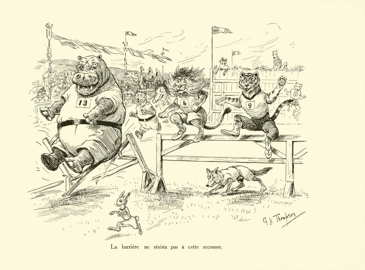 Die Barriere hielt diesem Stoß nicht stand von George Henry Thompson