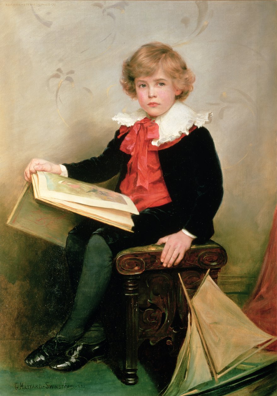Porträt von Norman Stewart Davies von George Hillyard Swinstead