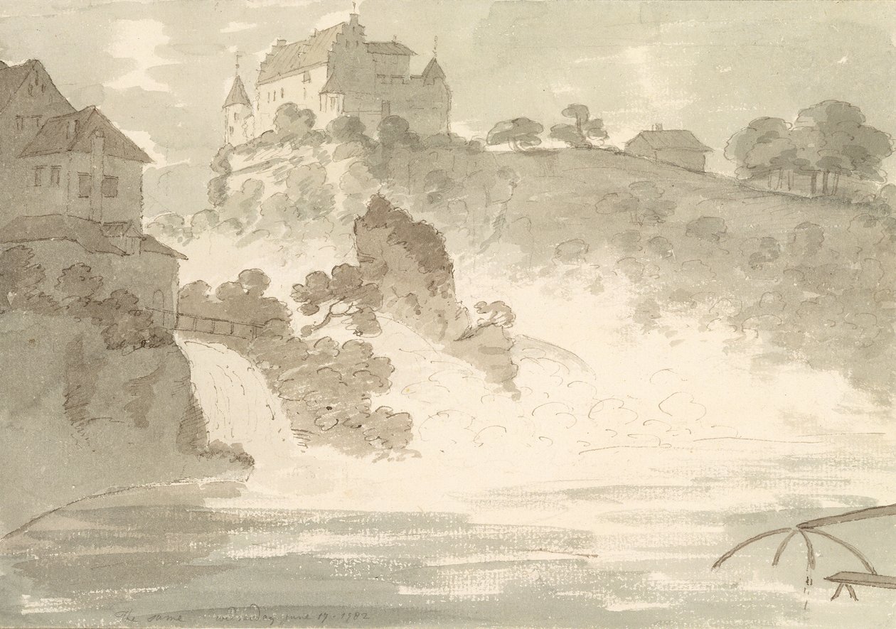 Wasserfälle bei Schaffhausen, 1782 von George Howland Beaumont