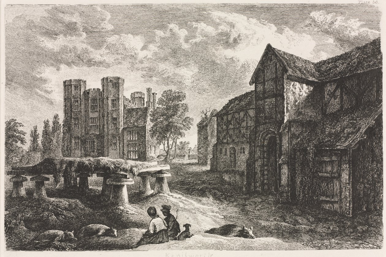 Kenilworth, 1827, veröffentlicht 1848 von George II Cuitt
