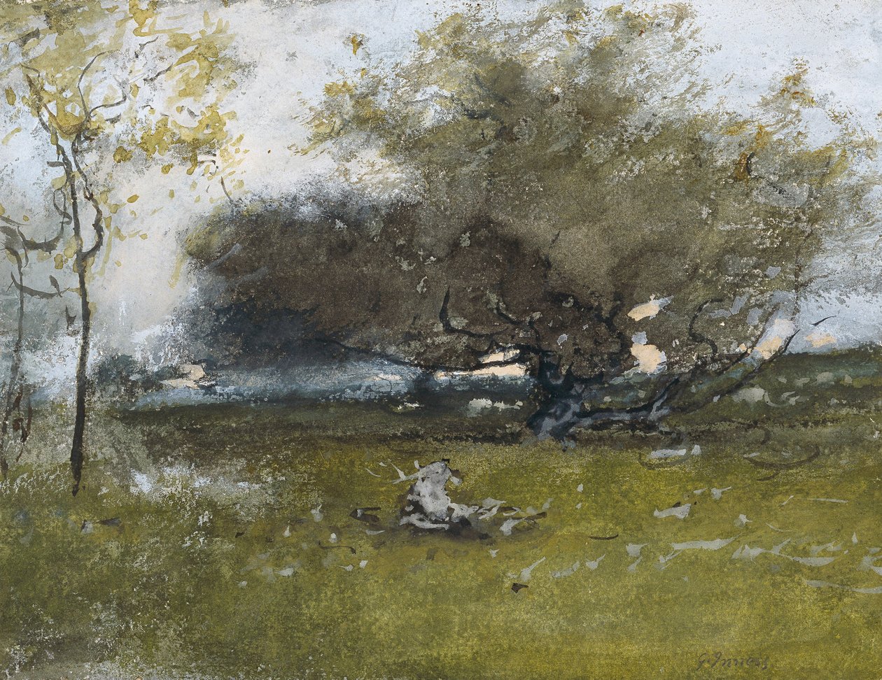 Alte Apfelbäume von George Inness