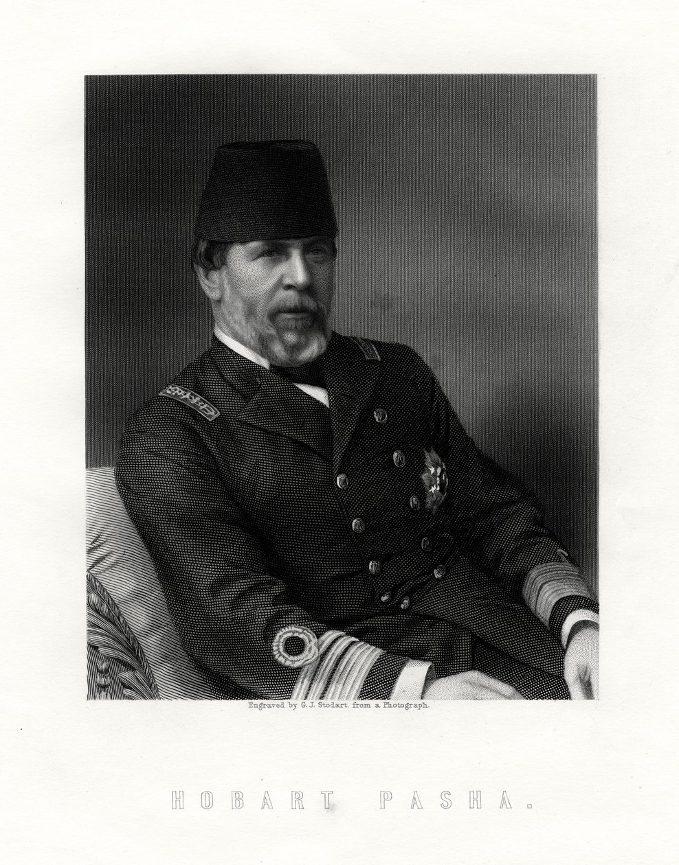 Augustus Charles Hobart-Hampden, 1822-1886, englischer Marinekapitän von George J. Stodart