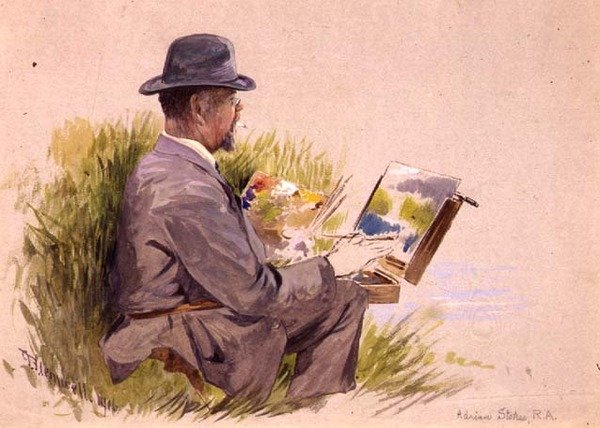 Adrian Stokes, R.A. bei der Arbeit von George Jackson Flemwell