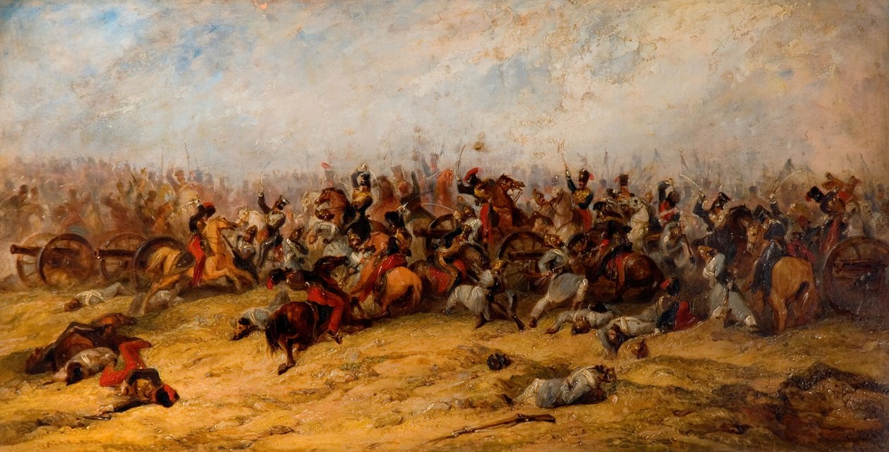 Der Konflikt an den Kanonen, Balaclava, 1854 von George Jones