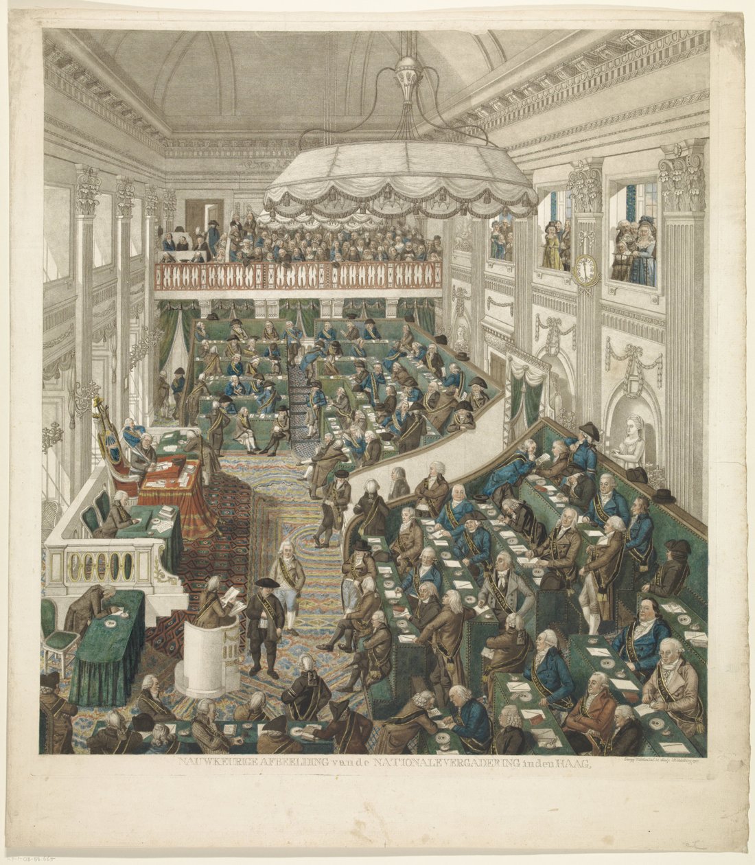Erste Nationalversammlung in Den Haag, 1796 von George Kockers