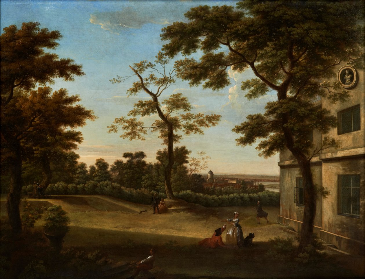 Westcombe House, Blick von der Terrasse in Richtung Greenwich von George Lambert