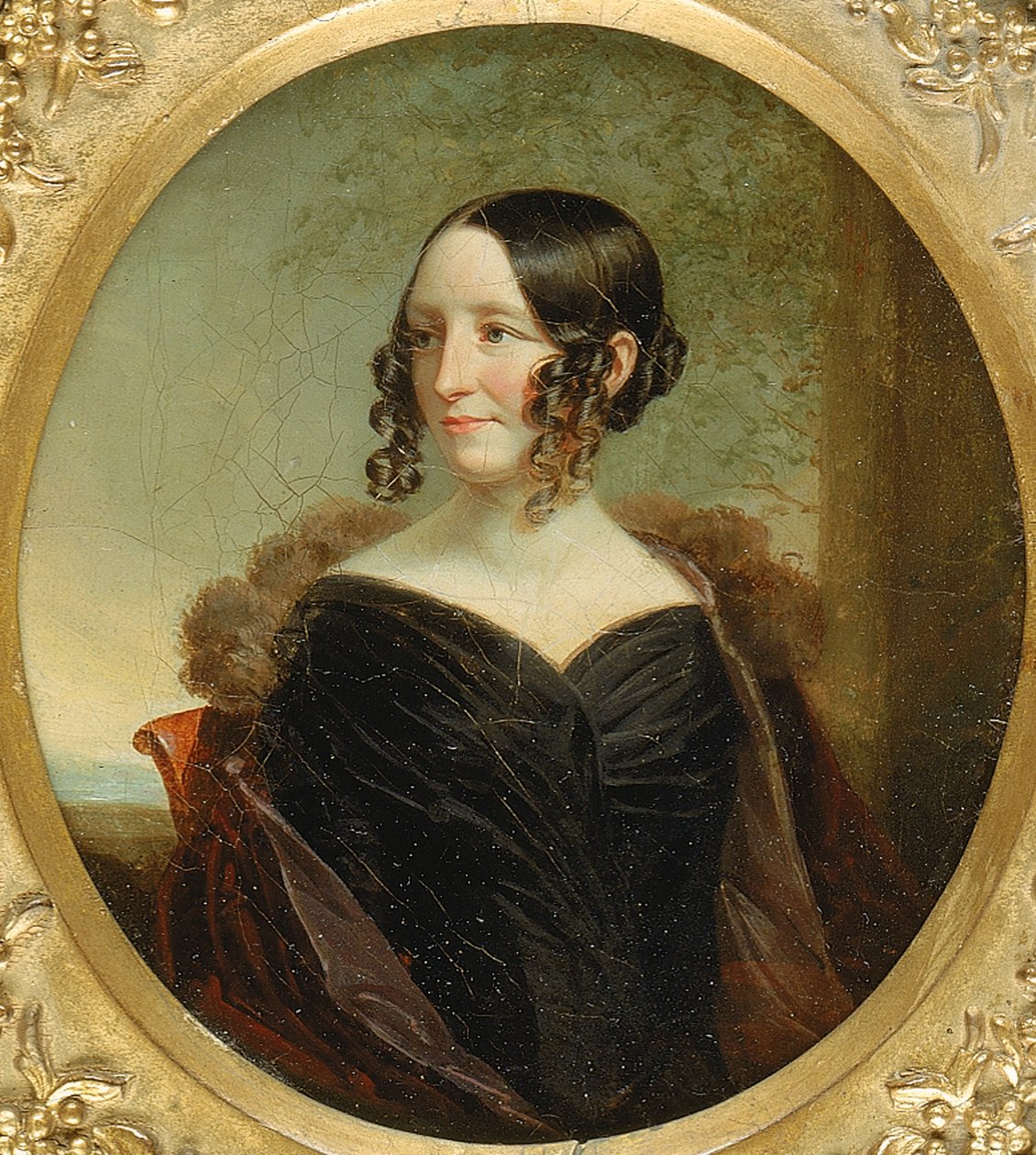 Porträt einer New Yorker Dame, ca. 1840 von George Linen