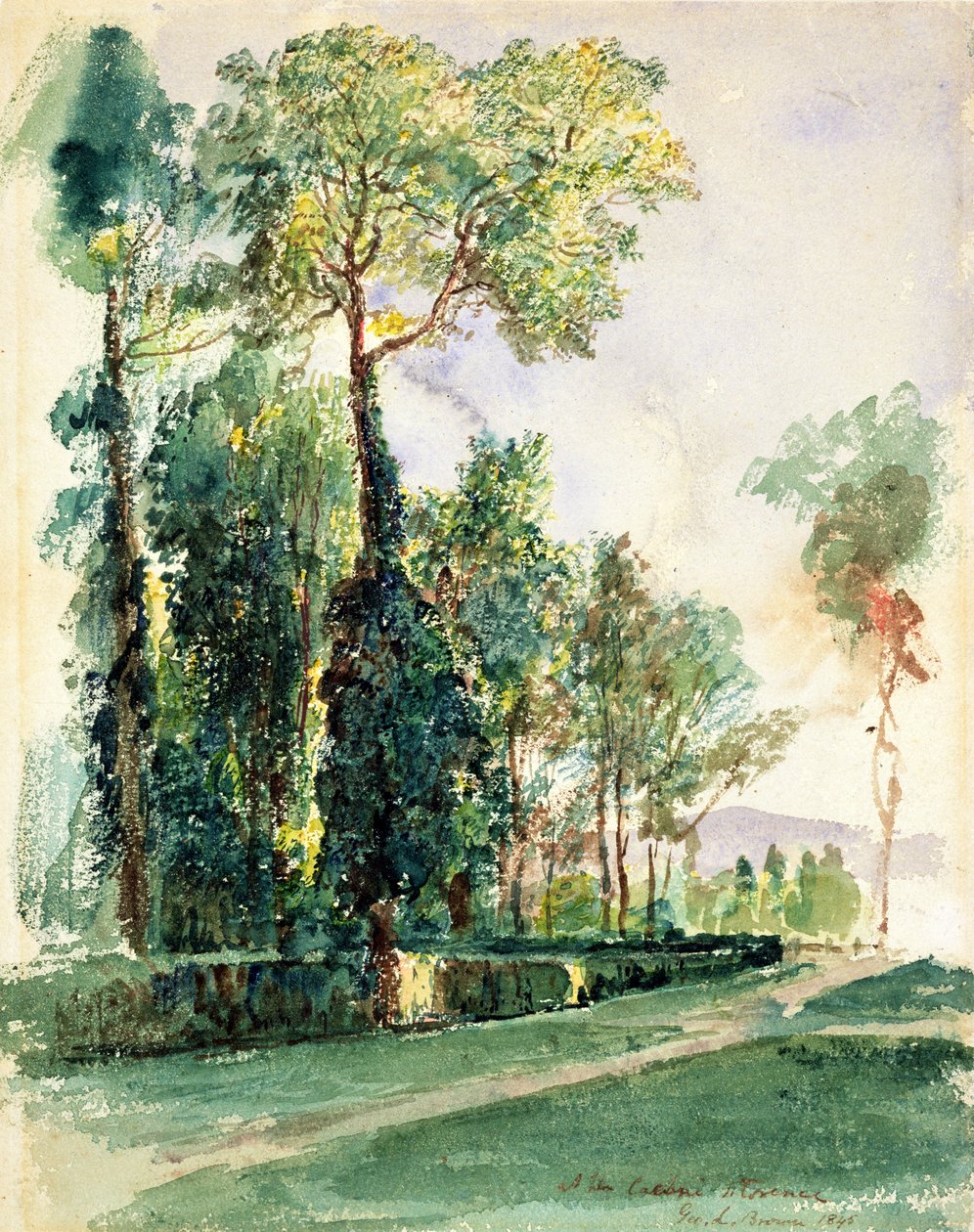 An den Cascine, Florenz von George Loring Brown