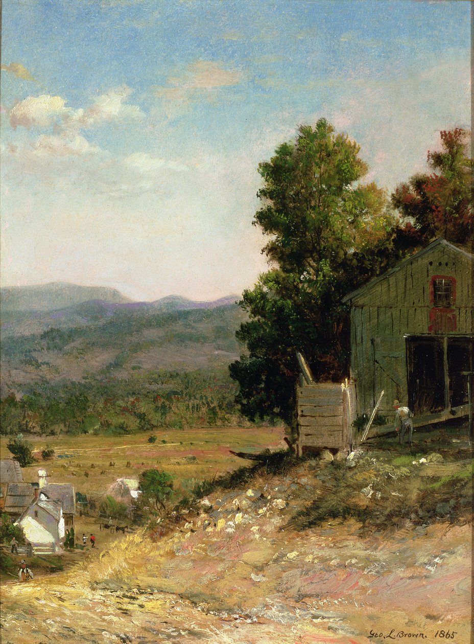 Studie einer alten Scheune, West Campton, New Hampshire, 1865 von George Loring Brown