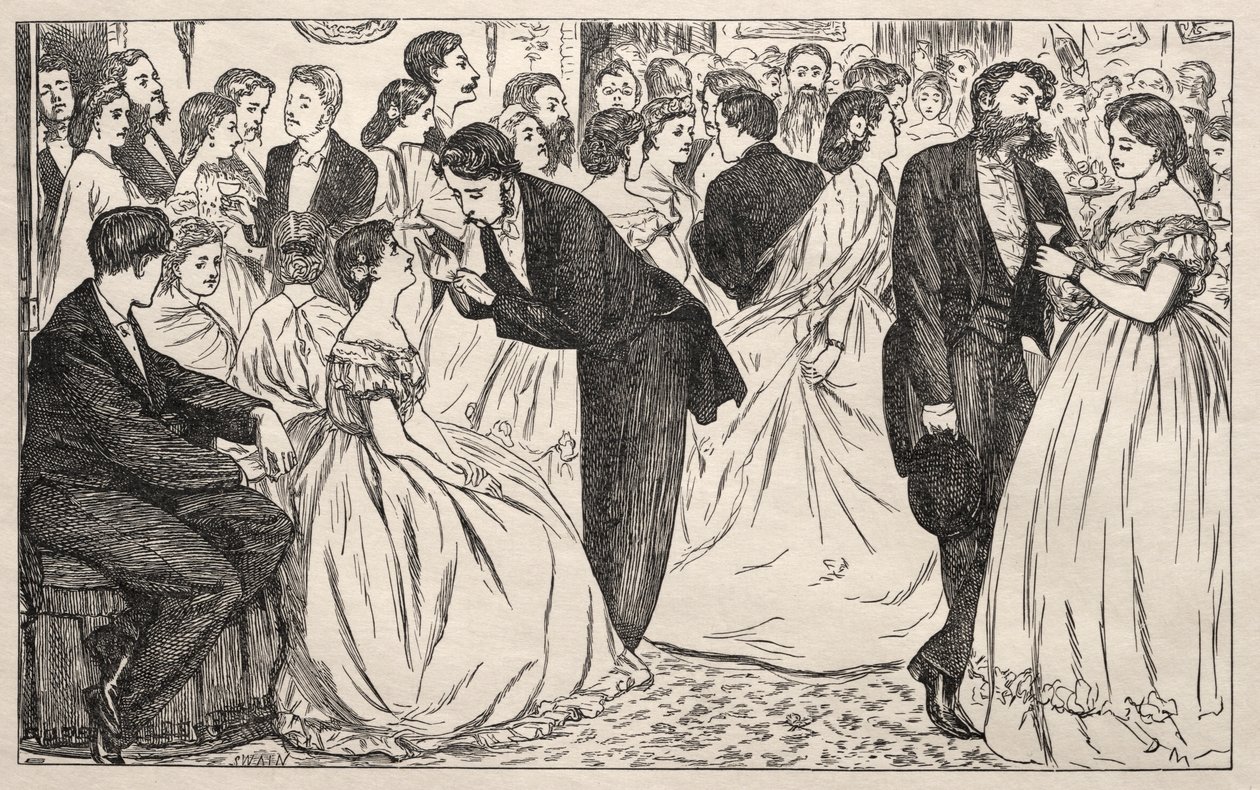 Ein kleiner Hopser in der Harley Street, 1863 von George Louis Palmella Busson Du Maurier
