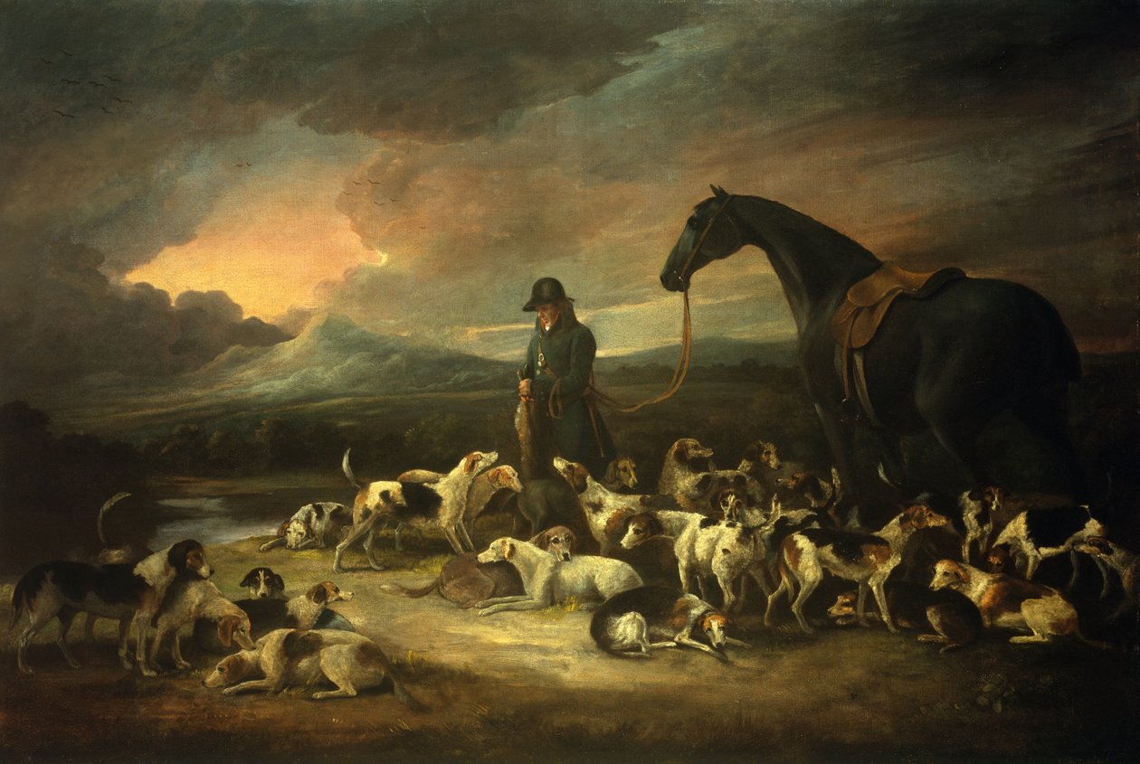 Jäger mit seinem Rudel von George Morland