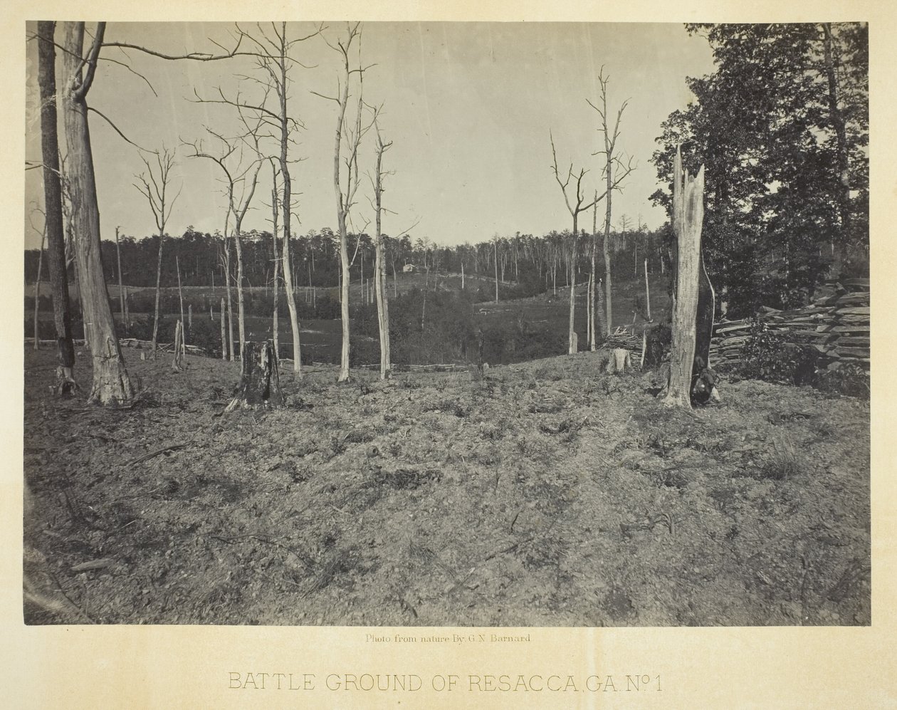 Schlachtfeld von Resacca, GA, Nr. 1 von George N. Barnard