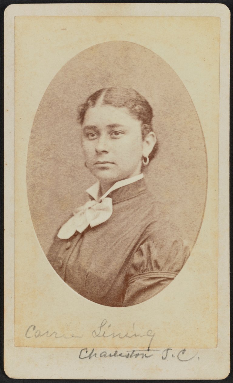 Carte-de-visite Porträt von Carrie Lining von George N. Barnard