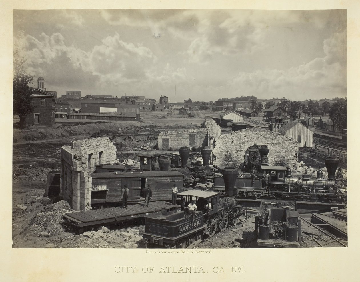 Stadt Atlanta, GA, Nr. 1, 1866 von George N. Barnard