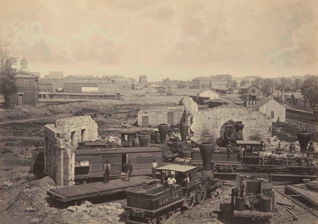 Stadt Atlanta, Georgia Nr. 1, 1860er Jahre von George N. Barnard