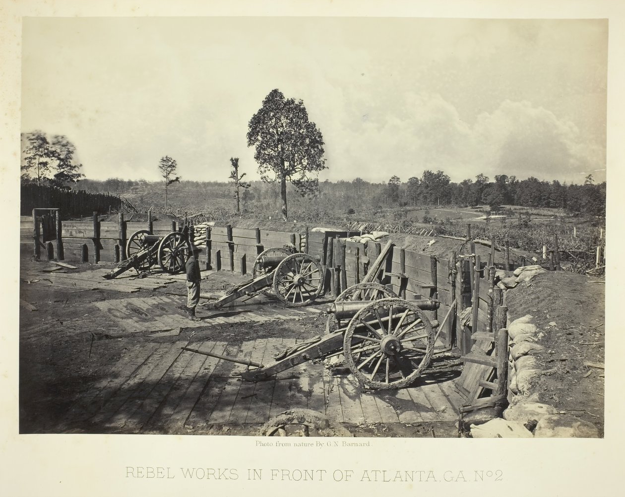 Rebellenwerke vor Atlanta, GA, Nr. 2, 1864 von George N. Barnard