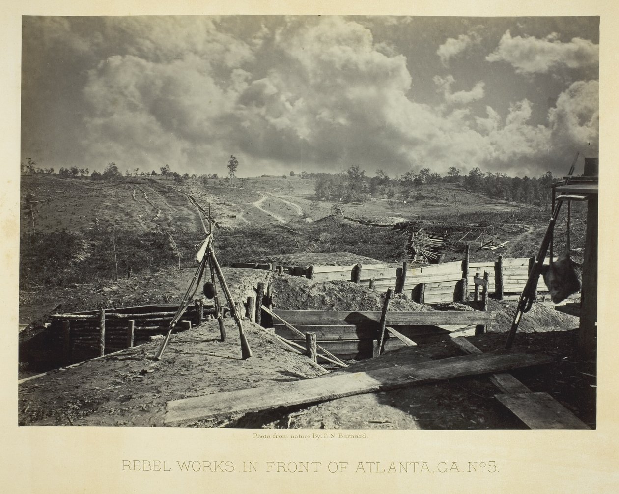 Rebellenwerke vor Atlanta, GA, Nr. 5 von George N. Barnard