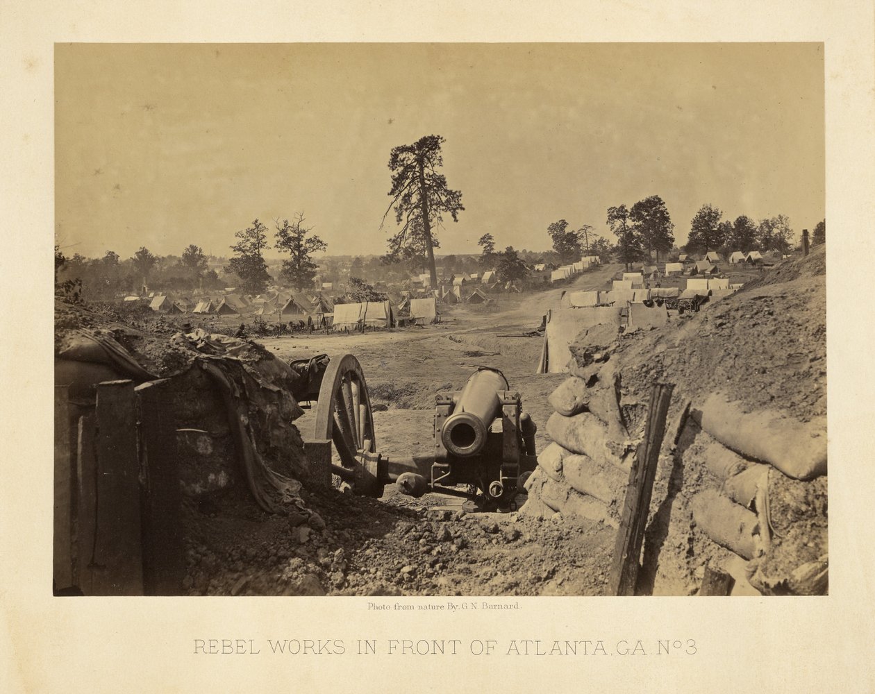 Rebellenwerke vor Atlanta, Ga. Nr. 3 von George N. Barnard