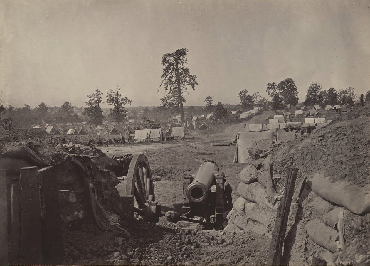 Rebellenwerke vor Atlanta, Georgia Nr. 3 von George N. Barnard