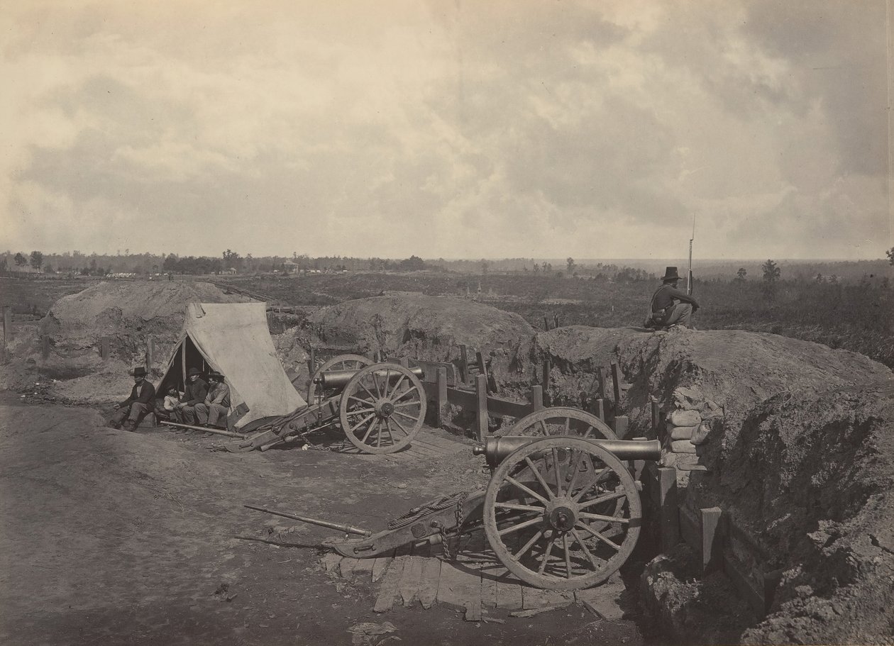 Rebellenwerke vor Atlanta, Georgia Nr. 4, 1860er Jahre von George N. Barnard