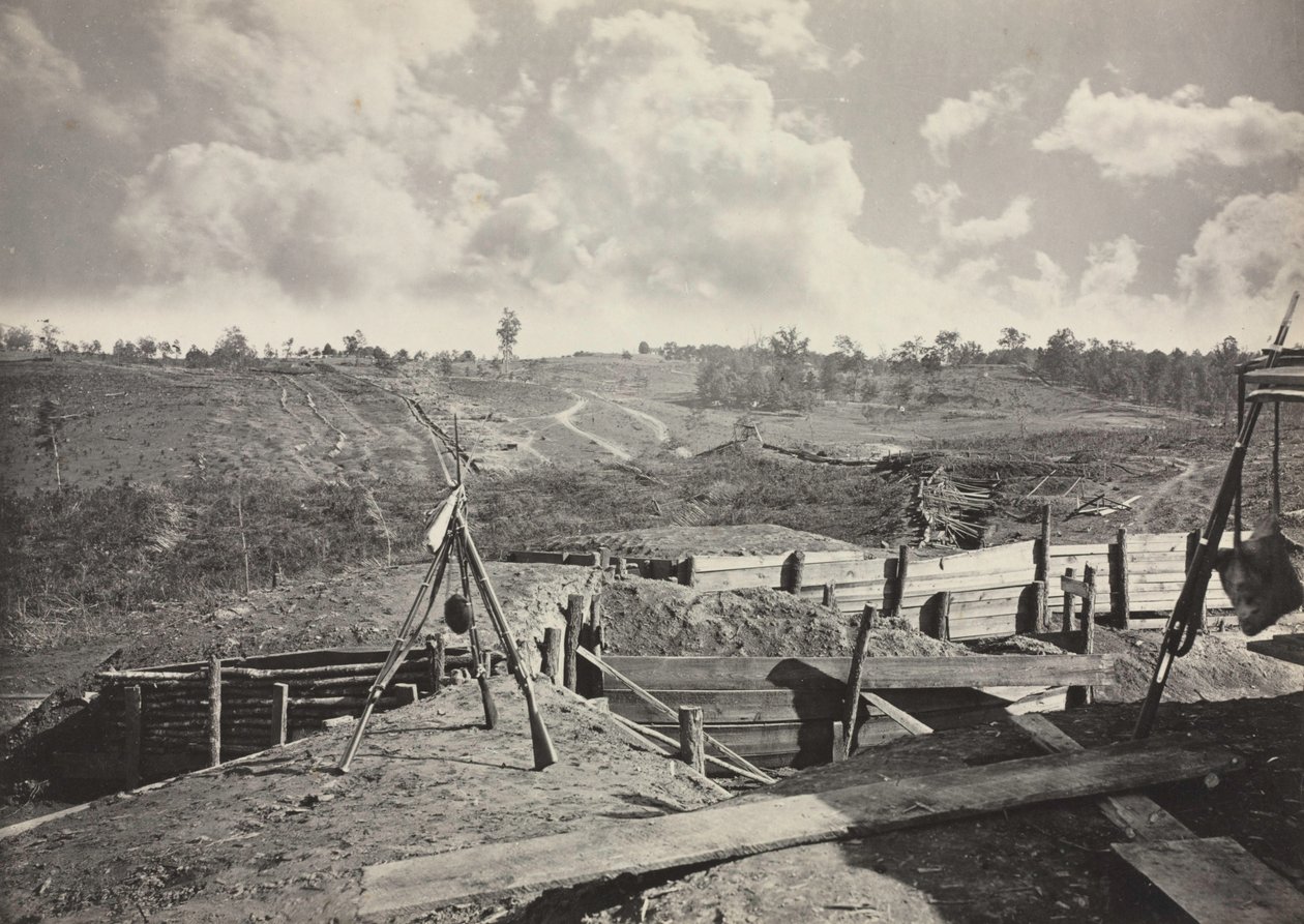 Rebellenwerke vor Atlanta, Georgia, Nr. 5 von George N. Barnard