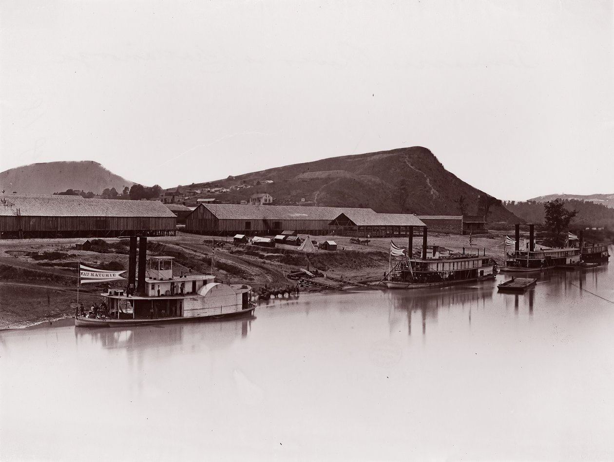 Tennessee River bei Chattanooga, Lookout Mountain Spur, ca. 1864 von George N. Barnard