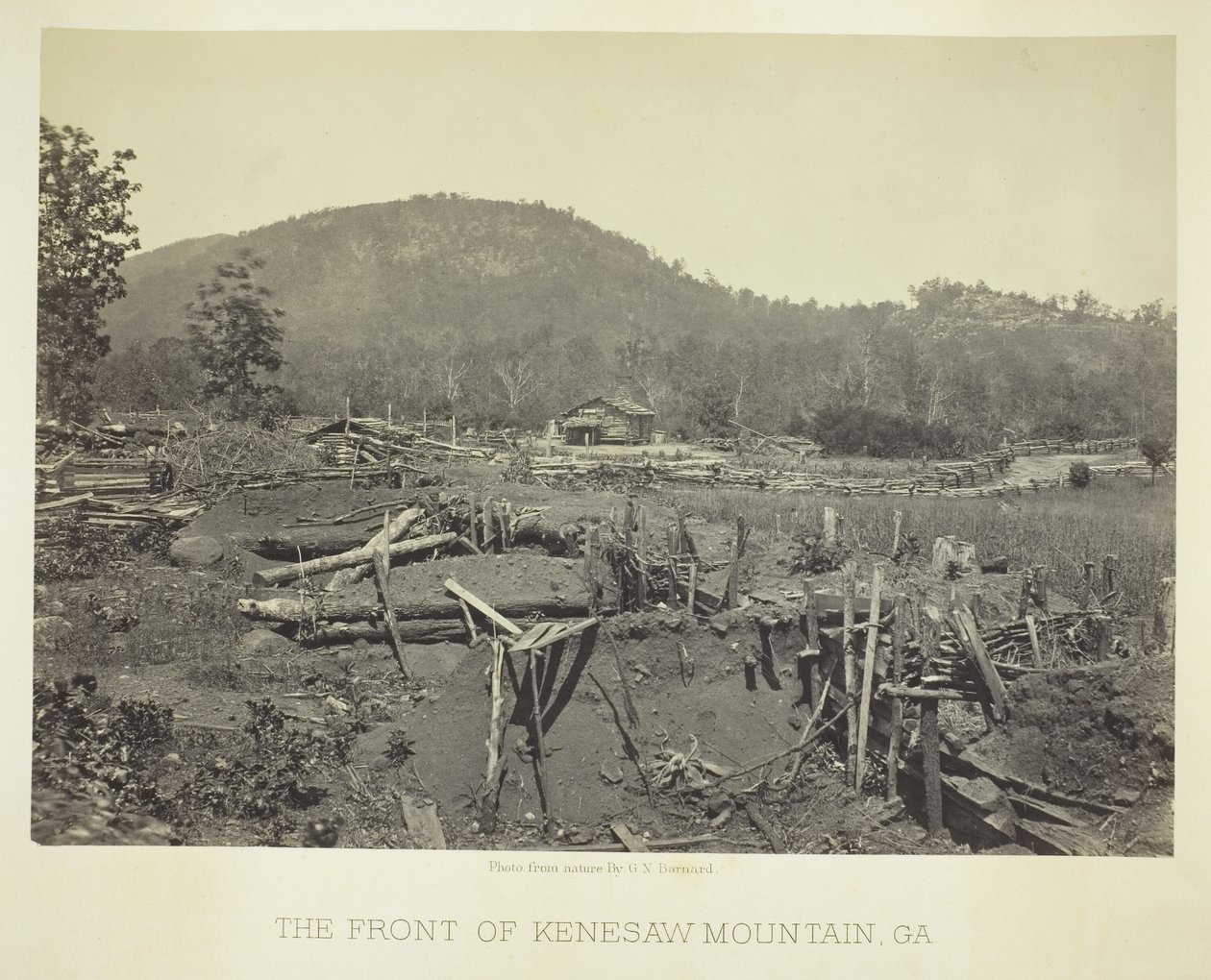 Die Front des Kenesaw Mountain, GA von George N. Barnard