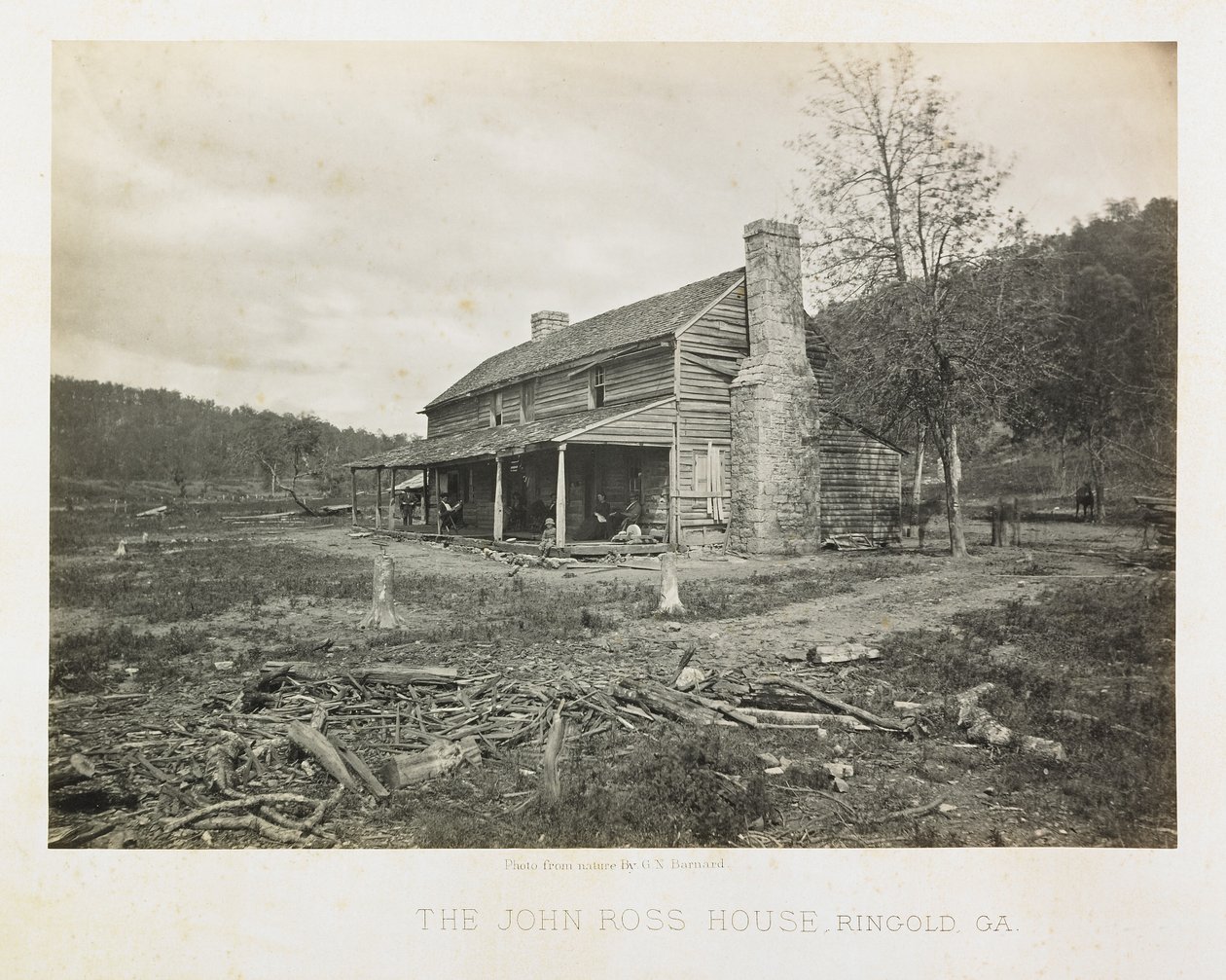 Das John Ross Haus, Ringold, Georgia von George N. Barnard