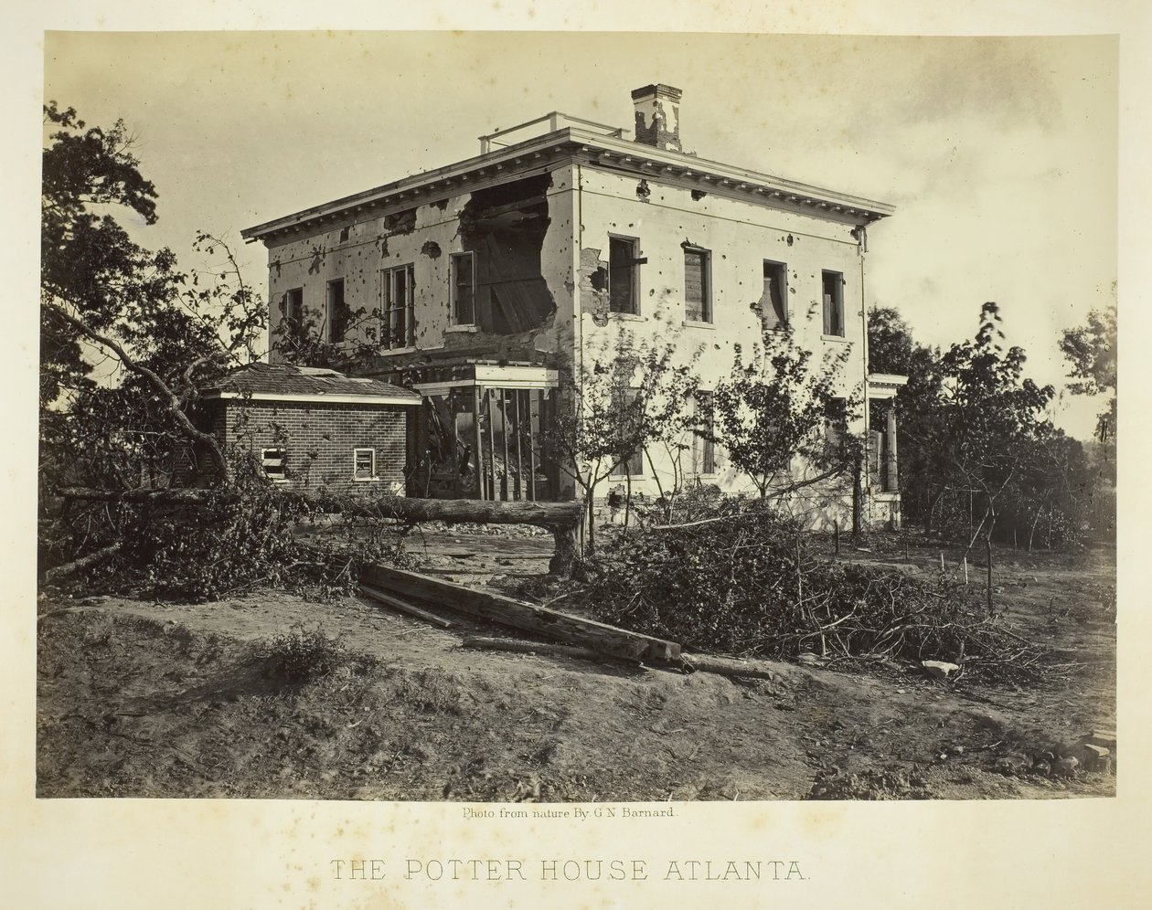 Das Potter-Haus Atlanta, 1864 von George N. Barnard