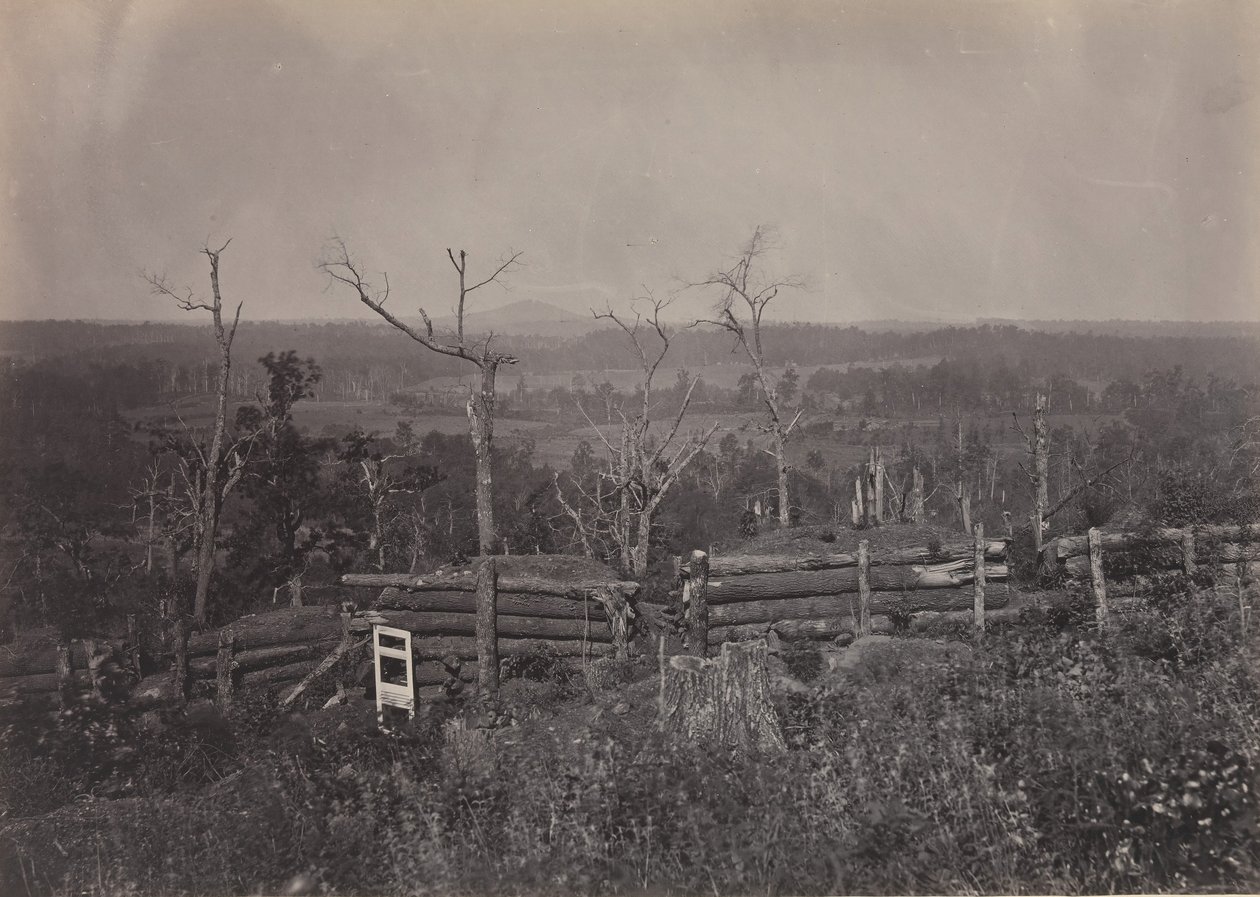 Blick auf den Kenesaw Mountain, Georgia, 1860er Jahre von George N. Barnard