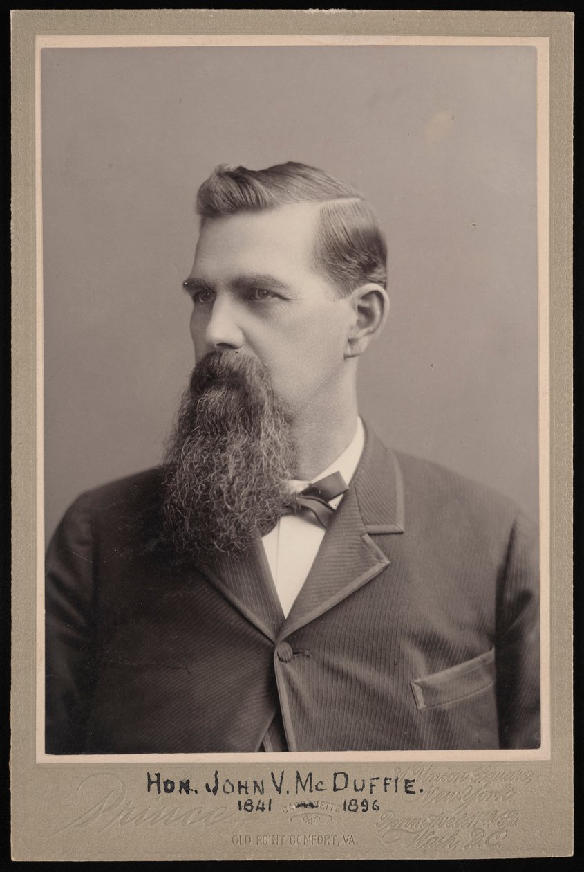 Porträt von John Van McDuffie 1841-1896, vor 1896 von George Prince