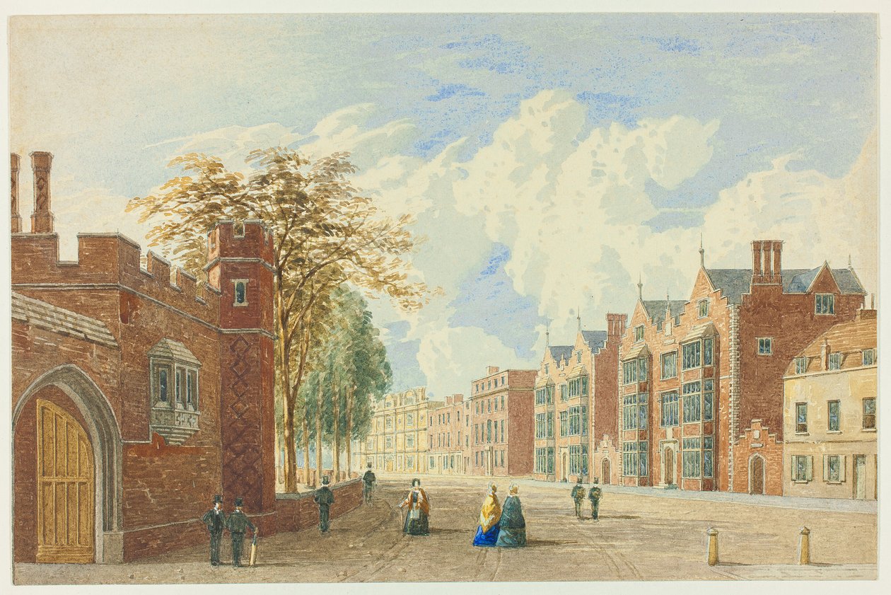 High Street, Eton von George Pyne: hochwertiger Kunstdruck