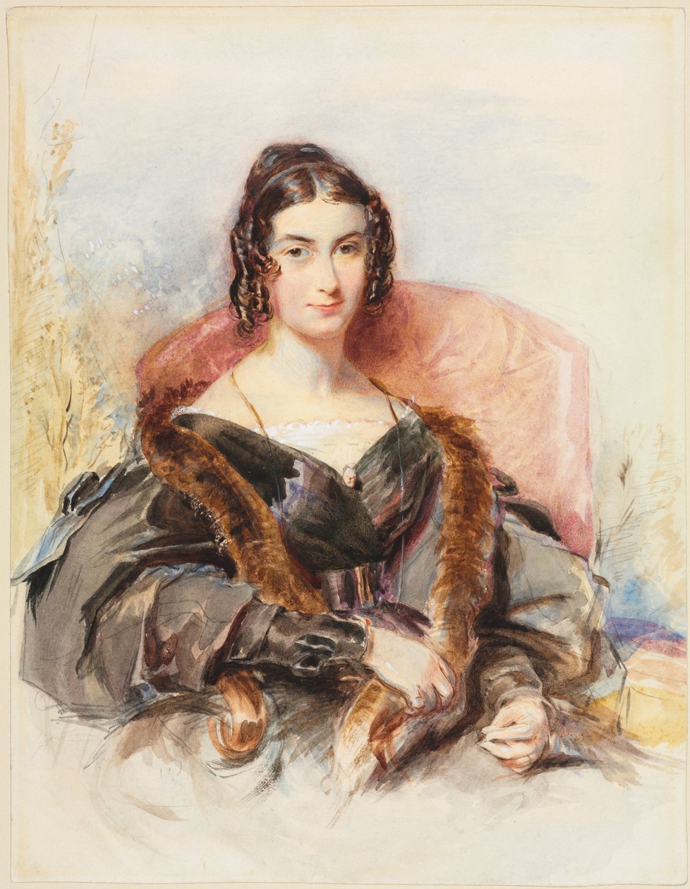 Porträt einer Frau, um 1830-1835 von George Richmond
