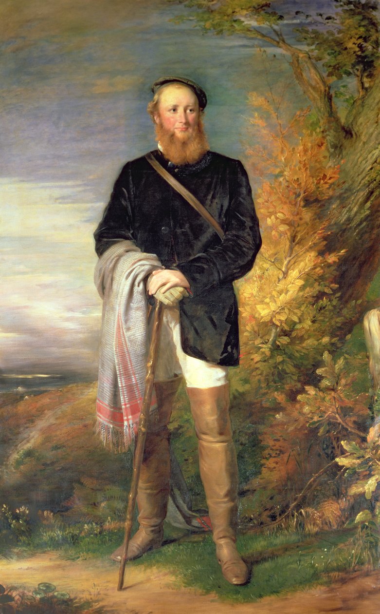 Thomas William Coke von Holkham (1822-1909), 2. Earl of Leicester von George Richmond