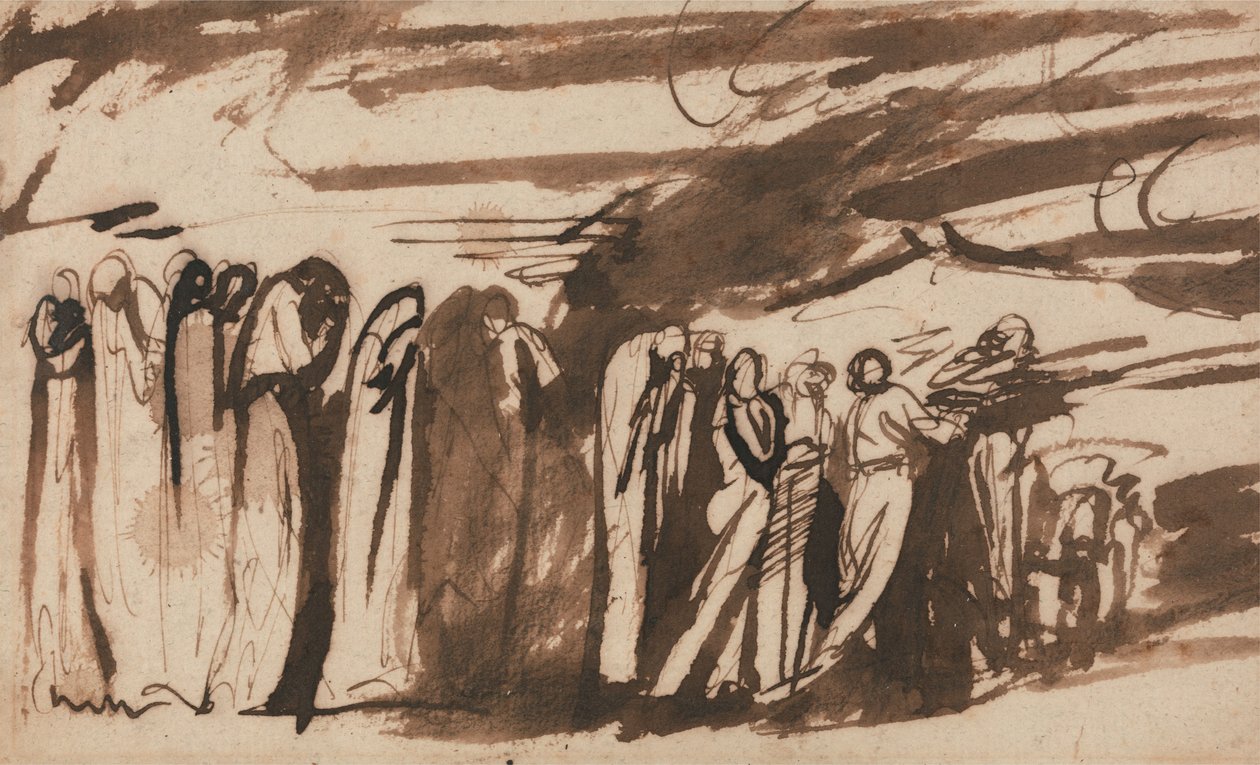Ein Zug der Verdammten: Studie zu Dantes "Inferno" von George Romney