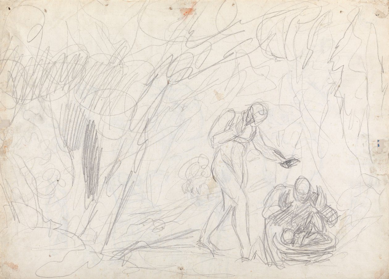 Verlassenheit und Rettung von Perdita aus Das Wintermärchen von George Romney