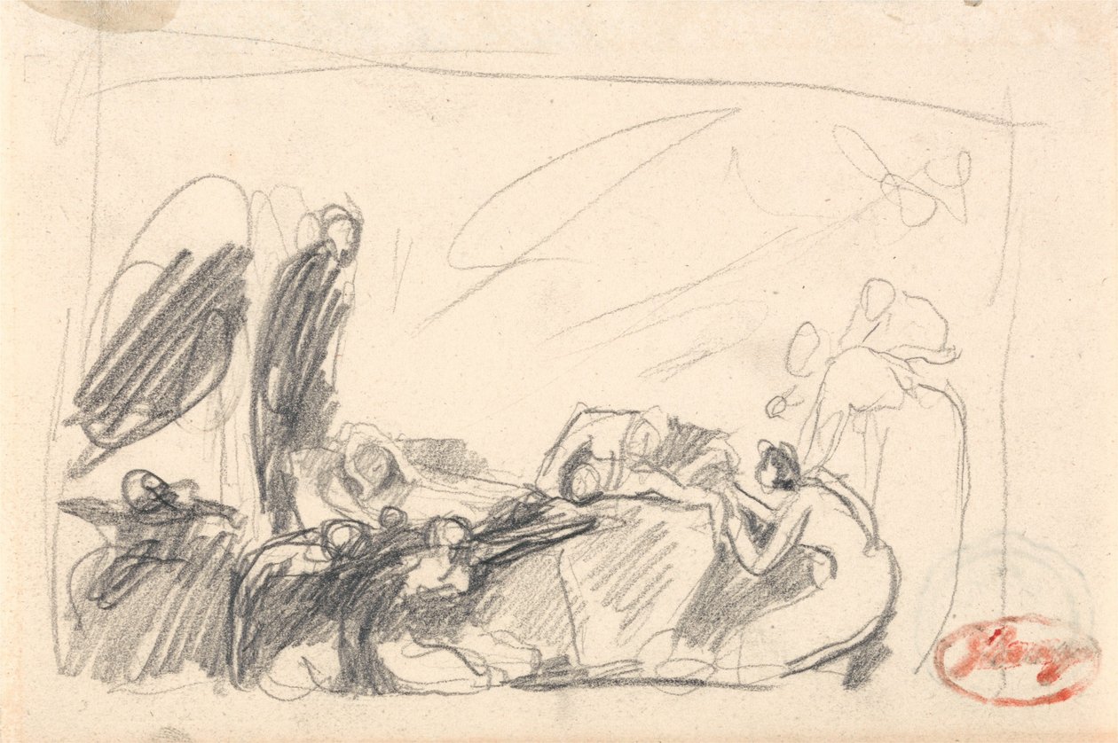 Die Lebensalter des Menschen: Geburt des Menschen von George Romney