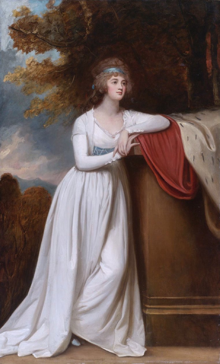 Barbara, Marchioness of Donegal, dritte Frau von Arthur Chichester, 1. Marquess of Donegall von George Romney