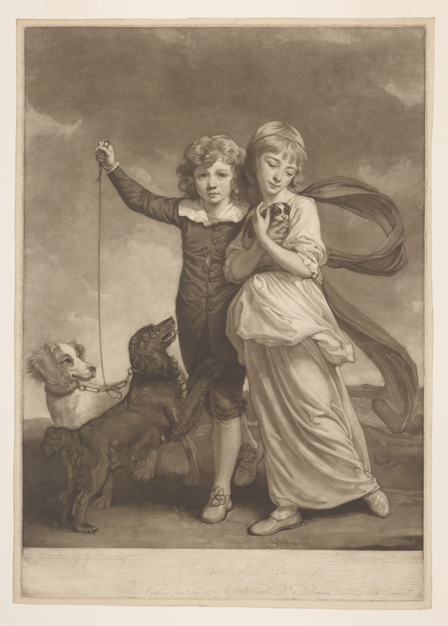 Kinder von Herrn Clavering von George Romney
