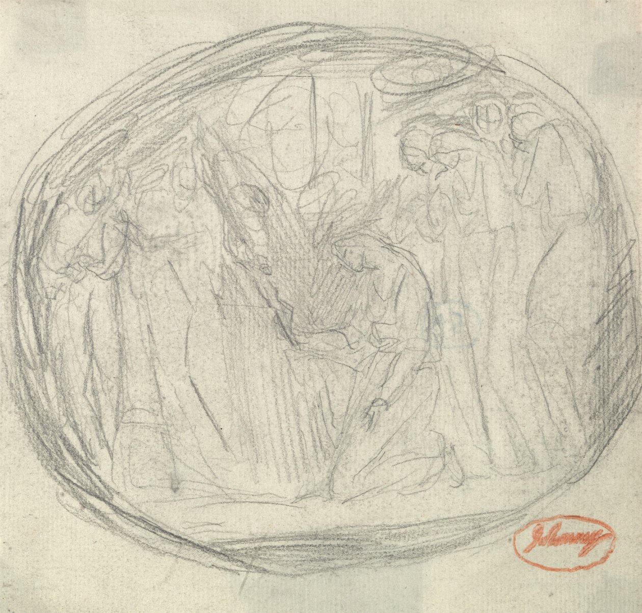 Hinrichtung von Maria Stuart von George Romney