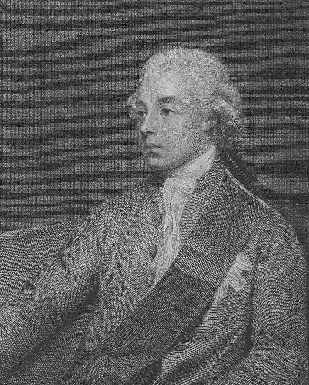 Frederick Howard, 5. Earl of Carlisle, graviert von John Keyse Sherwin, 1782 von George Romney