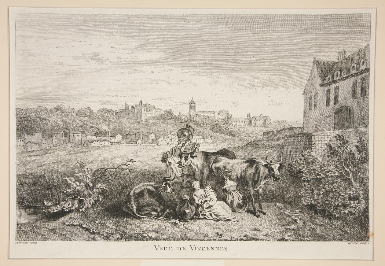 Blick auf Vincennes von George Romney